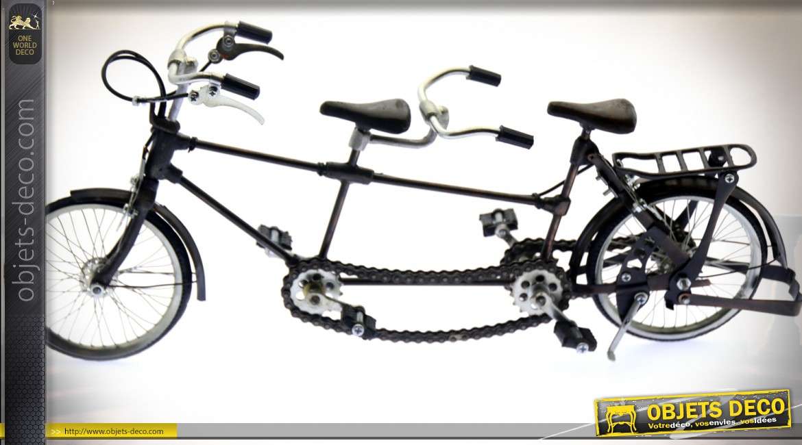 Vélo miniature en métal - différents modèles - 19 X 12 cm - Décors