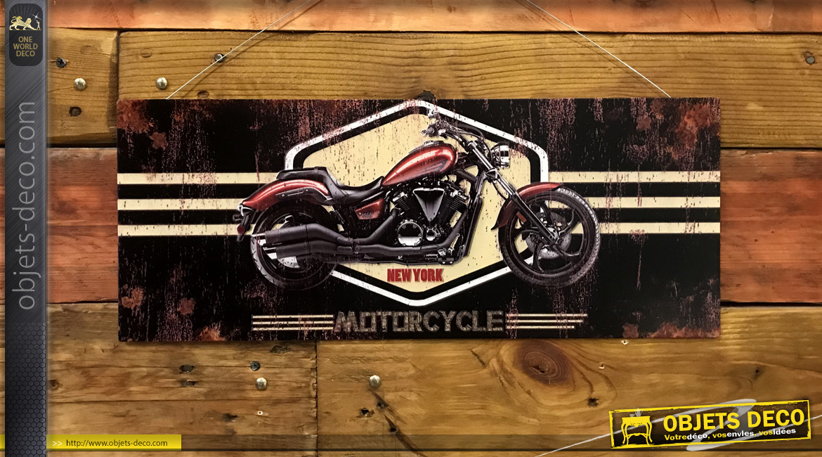 Décoration murale-Plaque Métal Déco Vintage - Moto Harley
