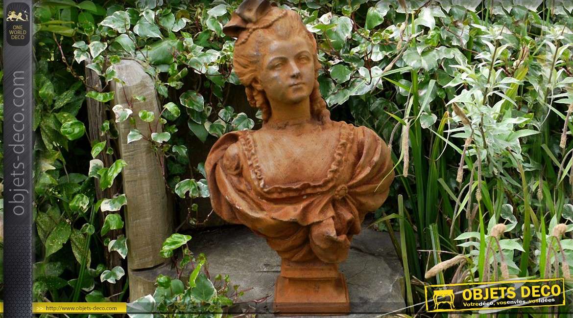 ② décoration de jardin en métal rustique et brocante — Statues de
