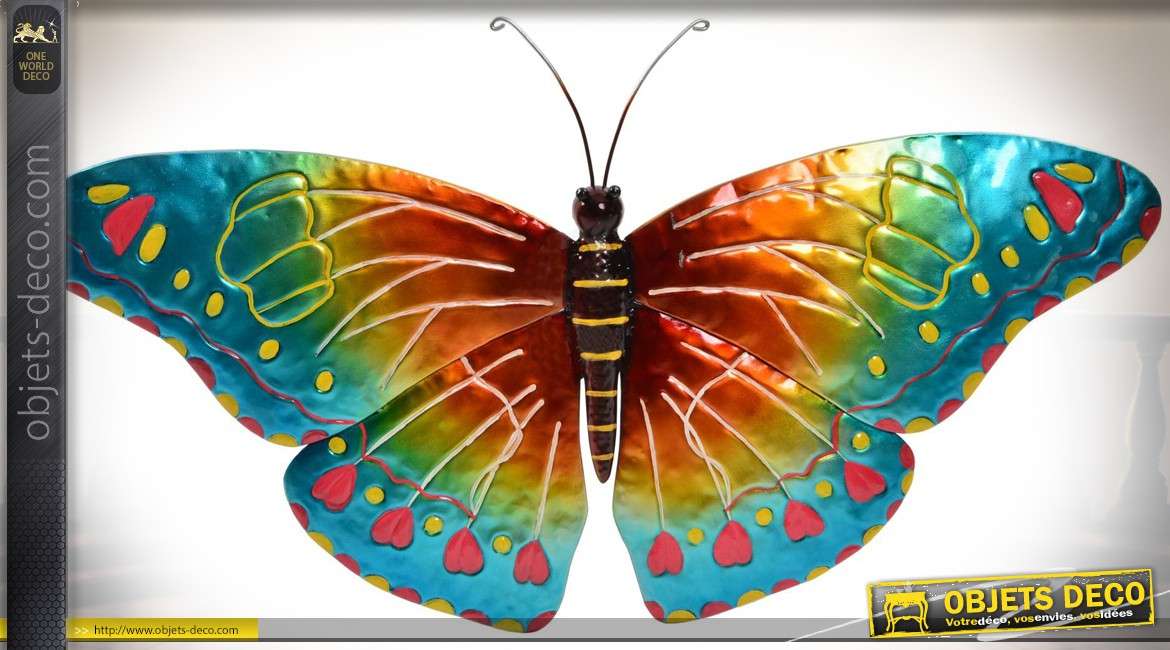 Décoration murale papillons multicolores GALLIUM 
