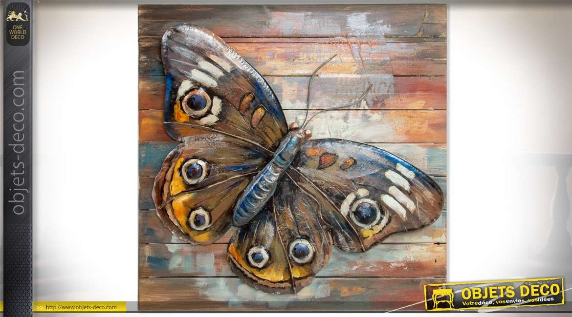 Décoration murale - Papillon - Bois - Art Décoration murale - Décoration  Murale 