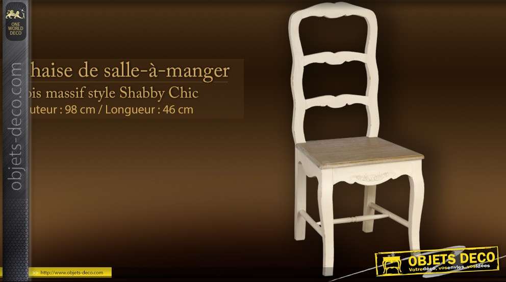 Chaise de salle à manger Shabby Chic