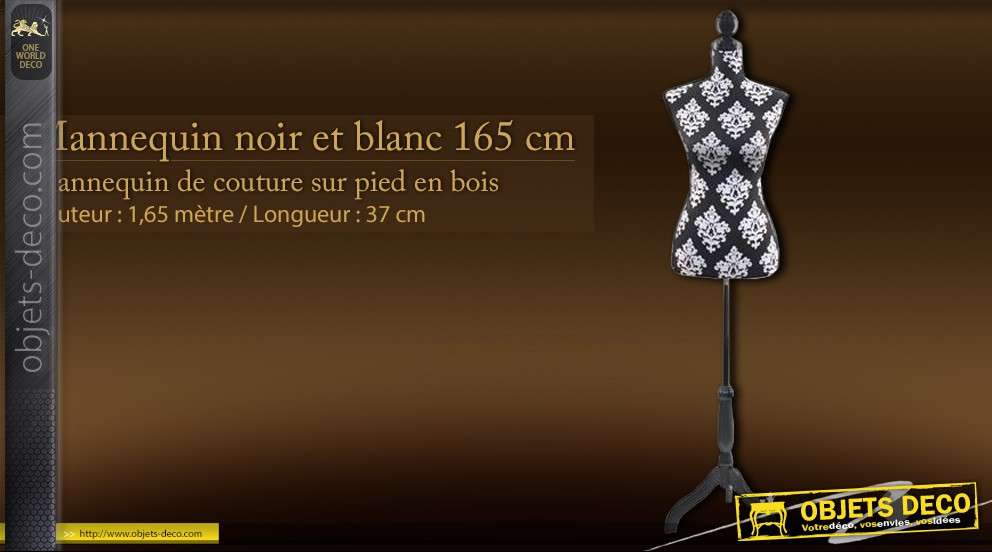 CENTIMETRE DE COUTURE NOIR ET BLANC