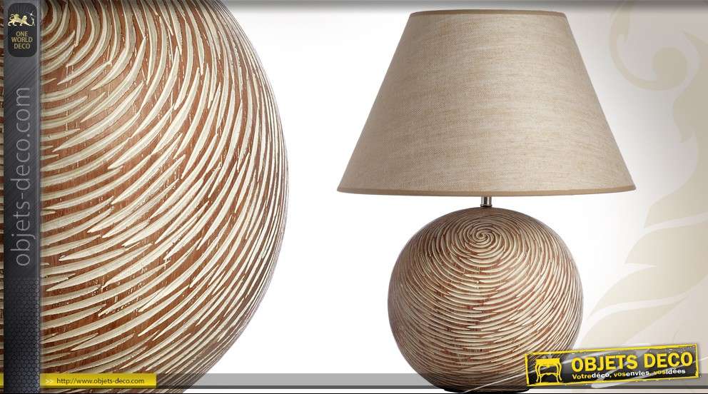 Lampe de table design base ronde