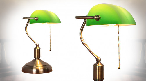 Lampe de bureau et chevet colorée style rétro en fer • Vintage Univers
